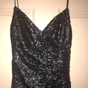 Black sequins gown- A STEAL!